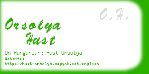 orsolya hust business card